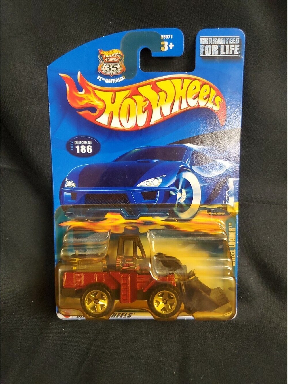 2002 Hot Wheels Collector #186 WHEEL LOADER Highway 35th Anniversary 55071 NEW